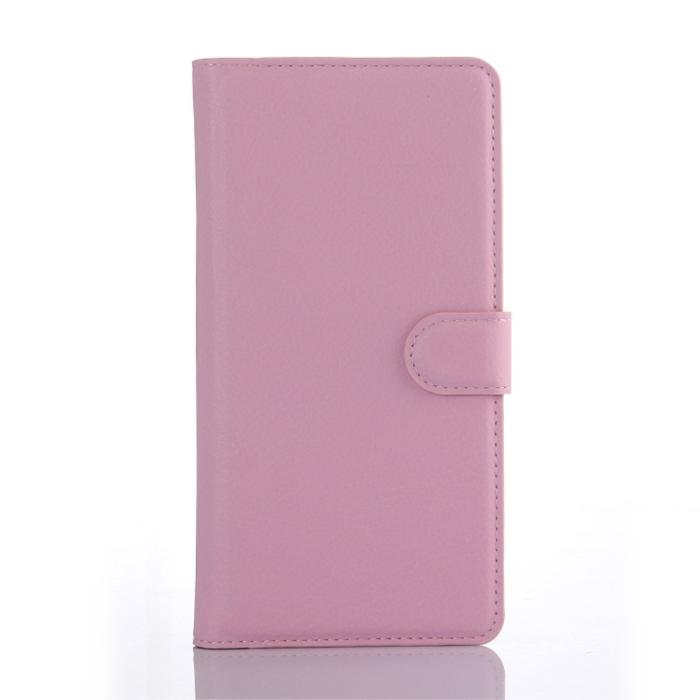 OEM - Litchi Plånboksfodral till Sony Xperia XA1 - Rosa