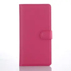 OEM - Litchi Pl&aring;nboksfodral till Sony Xperia XA1 - Magenta