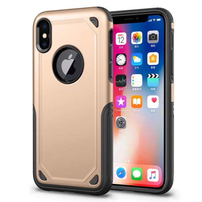 A-One Brand - Rugged Armor Skal till Apple iPhone XS / X - Gold