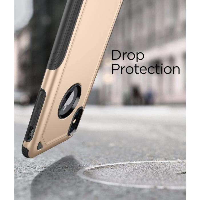 A-One Brand - Rugged Armor Skal till Apple iPhone XS / X - Gold