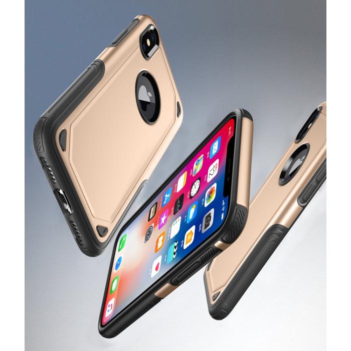 A-One Brand - Rugged Armor Skal till Apple iPhone XS / X - Gold
