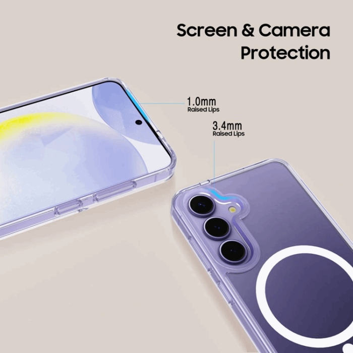 Tech-Protect - Tech-Protect Galaxy S25 Edge Mobilskal Magsafe Flexair Hybrid - Clear