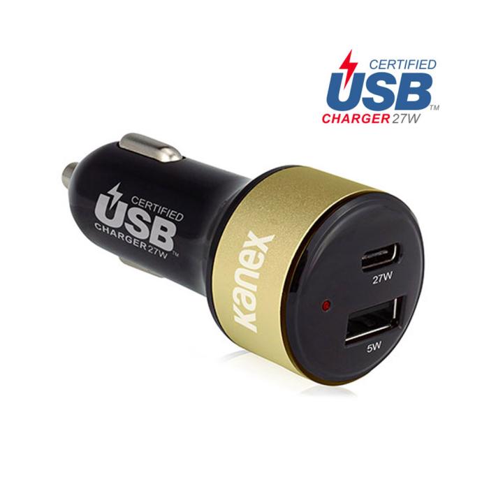 UTGATT5 - Kanex GoPower billaddare med USB och USB-C uttag