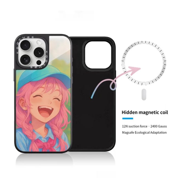 A-One Brand - iPhone 15 Pro Mobilskal MagSafe Aluminium Silikon