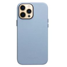 QIALINO - QIALINO iPhone 13 Pro Max Mobilskal MagSafe &Auml;kta L&auml;der - Bl&aring;