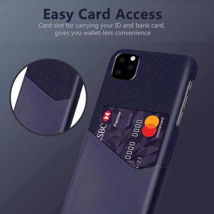 UTGATT1 - Mobilskal med korthållare till iPhone 11 Pro - Blå