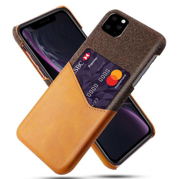 OEM - Mobilskal med korthållare till iPhone 11 Pro - Brun