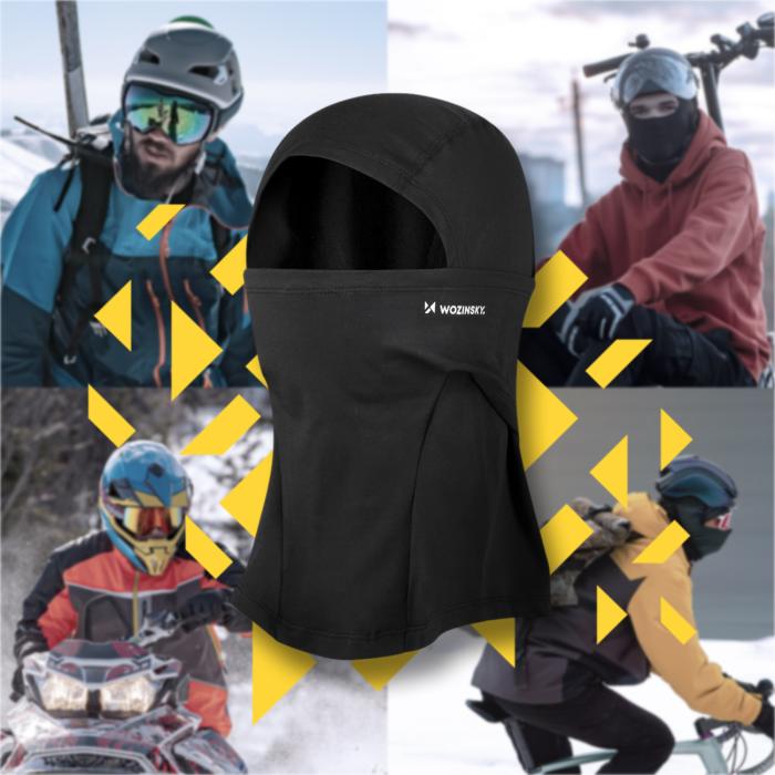 Wozinsky - Wozinsky Balaclava WTBBK1 L Termisk Under Hjälm - Svart
