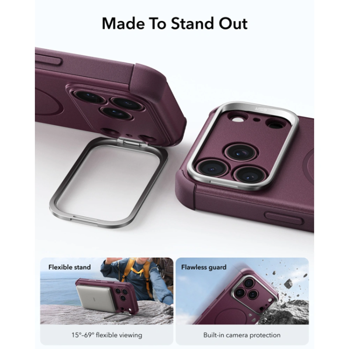 ESR - ESR Mobilskal För iPhone 17 Pro/18 Pro Magsafe Cyber Tough Kickstand