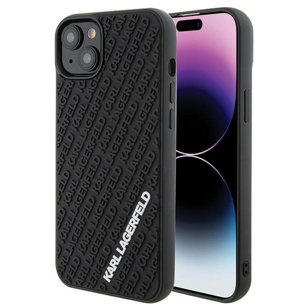 Karl Lagerfeld iPhone 15 Plus Skal MagSafe 3D Rubber Multi Svart