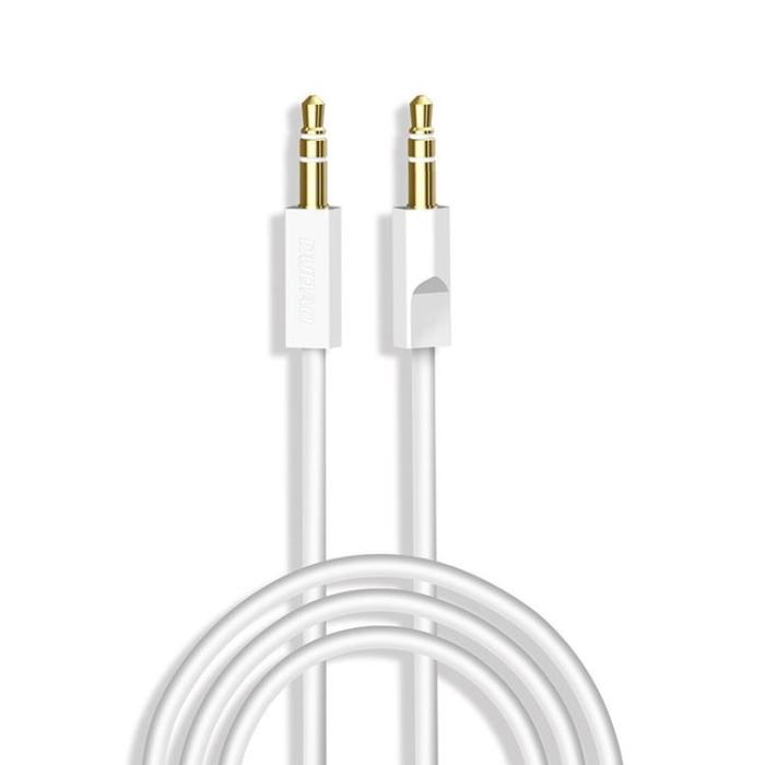 Dudao - Dudao Stereo AUX 3.5mm Mini Jack Kabel 1m - Vit