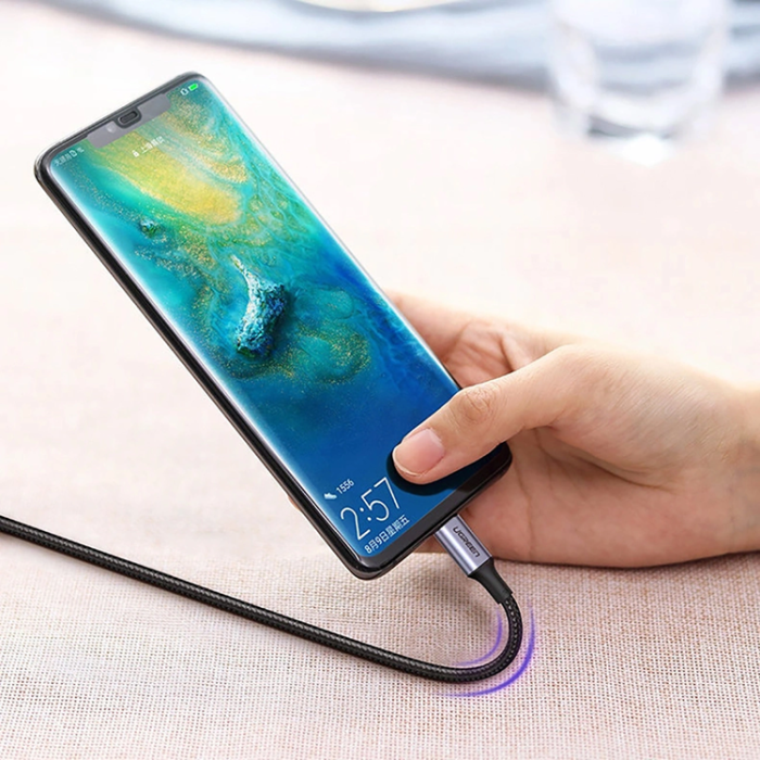 Ugreen - Ugreen USB-C Till USB-C 100W 5A 1.5m Kabel - Grå