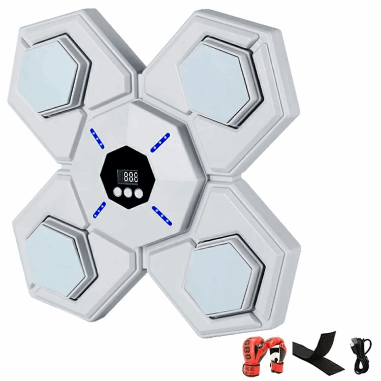 Smart Musik Elektrisk Boxningstränare med Vuxenhandskar - Blå | 264 | AlltMobil