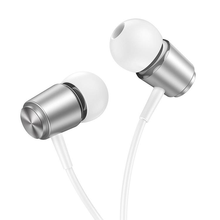 Hoco In-Ear Trådbundna Hörlurar Jack 3.5 mm M108 - Silver (Silver) | 505771 | AlltMobil