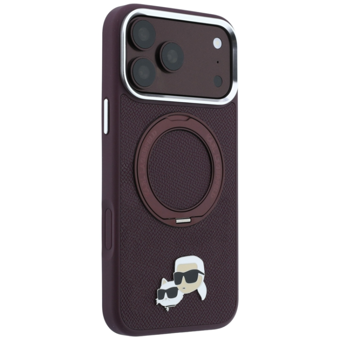 KARL LAGERFELD - Karl Lagerfeld Mobilskal För iPhone 18 Pro Magsafe Ringhållare 360
