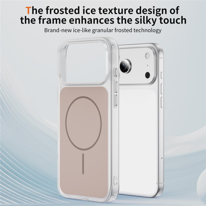 A-One Brand - iPhone 17 Pro Max Mobilskal MagSafe Skin Touch TPU PC - Guld