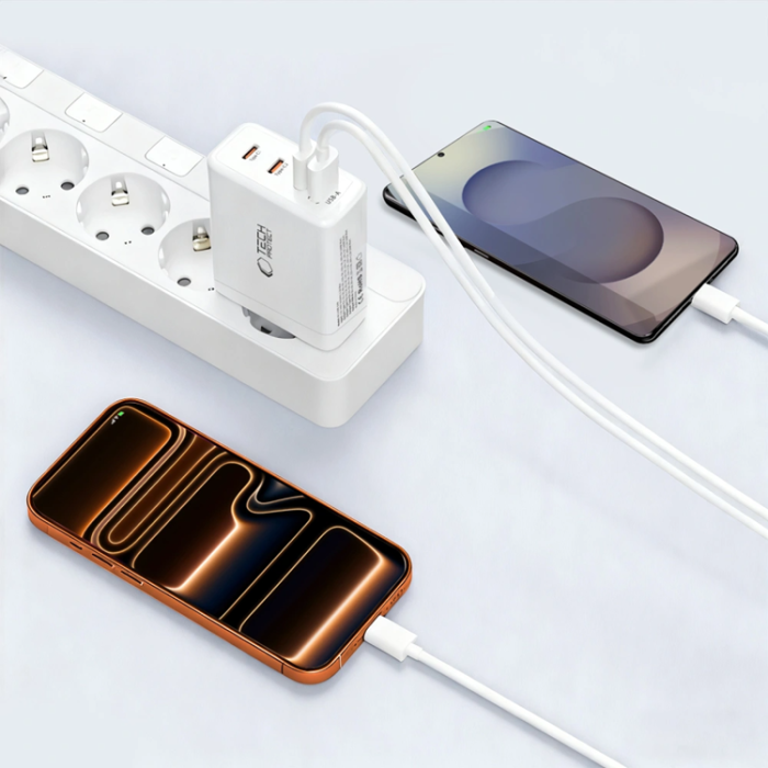 Tech-Protect - Tech-Protect 4-Port Snabbladdare 120W QC3.0 NC120W-GAN