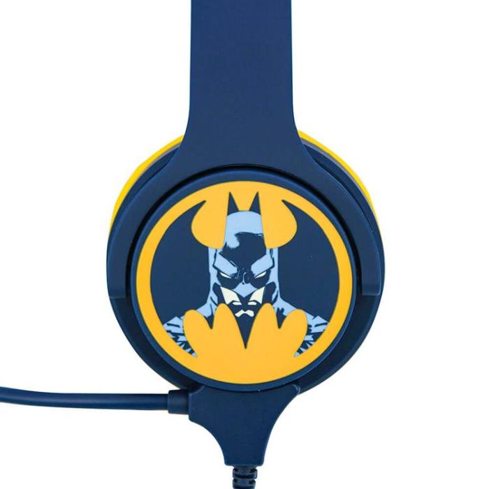 BATMAN - BATMAN Interaktiv Hörlurar / Headset On-Ear 85 / 94dB Bom-mikrofon - Blå