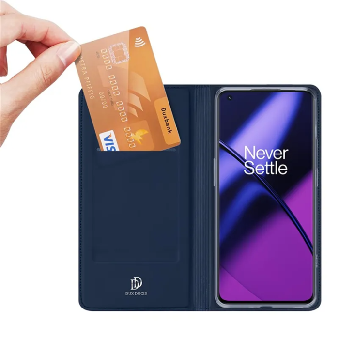 Dux Ducis - Dux Ducis OnePlus 11 5G Plånboksfodral Skin Series - Blå