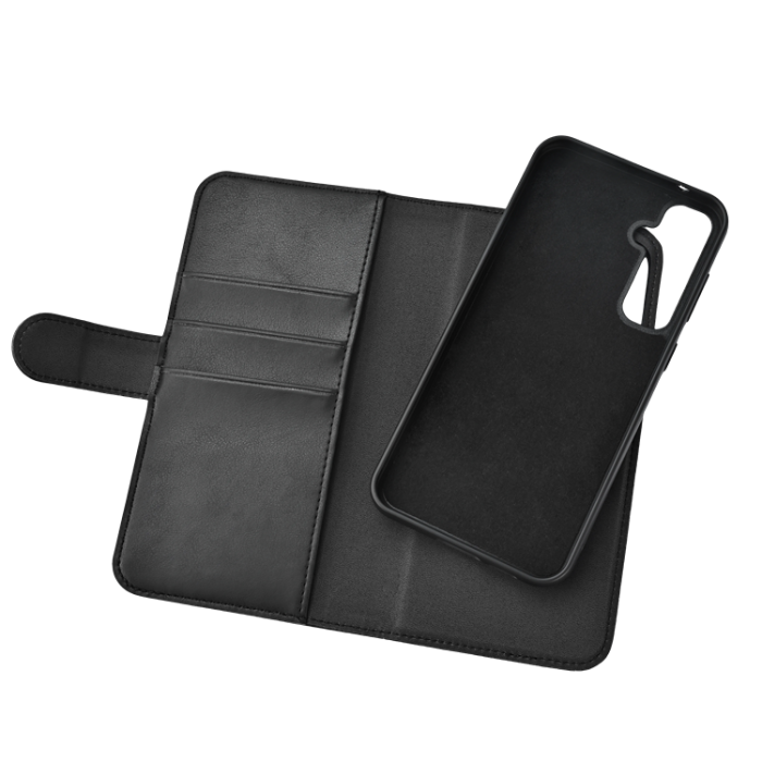 UTGATT1 - Essentials Galaxy S24 Plånboksfodral PU Detachable - Svart