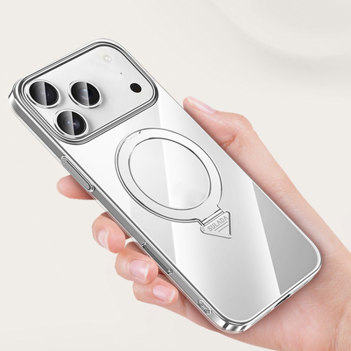SULADA - SULADA iPhone 17 Pro Mobilskal MagSafe Electroplated - Titansvart
