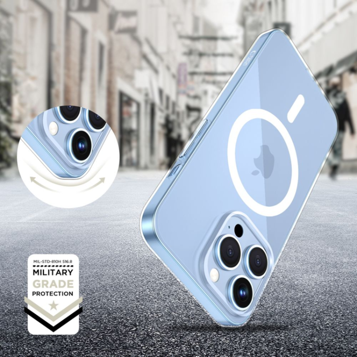 Tech-Protect - Tech-Protect iPhone 13 Pro Mobilskal Magsafe Flexair - Clear