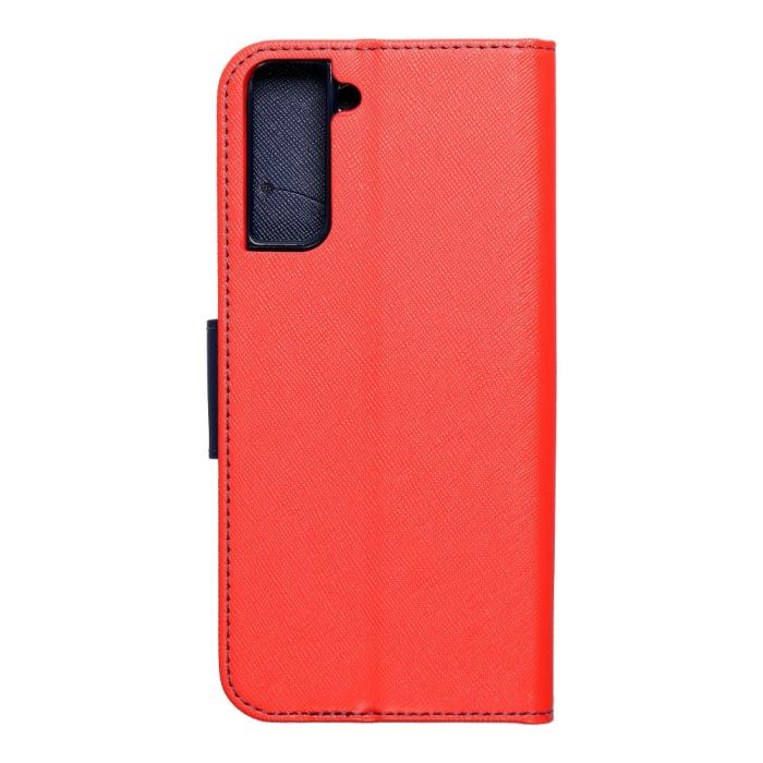 UTGATT1 - Fancy Plånboksfodral till Samsung Galaxy S21 Plus Röd/navy