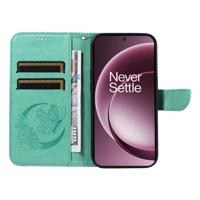 A-One Brand - OnePlus 15 Plånboksfodral Butterfly Pattern Konstläder