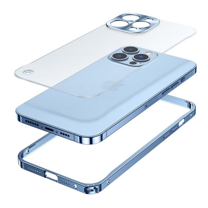 OEM - iPhone 14 Plus Skal Metall Slim - Silver