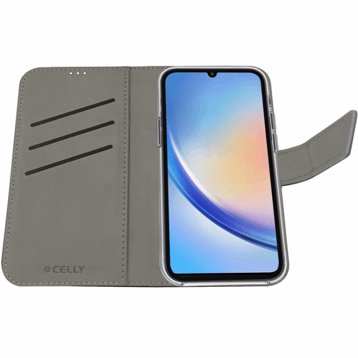 Celly - Celly Galaxy A35 5G Plånboksfodral Wally - Svart