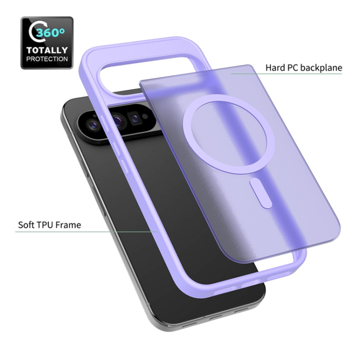 A-One Brand - Google Pixel 10 Pro XL Mobilskal MagSafe Skin Touch - Lila
