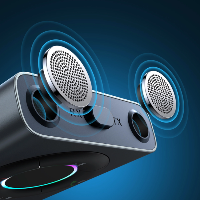 Joyroom - Joyroom JR-CB2 Bluetooth AUX-Sändare För Bil, TV - Grå
