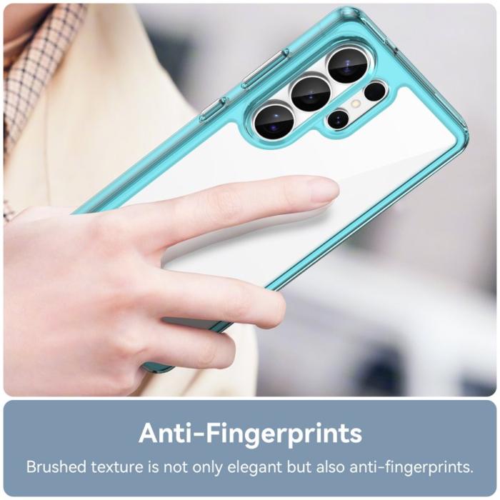 OEM - WANLONFENG Mobilskal till Samsung Galaxy S26 Ultra TPU XC Serie Transparent Blå