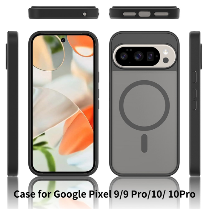A-One Brand - Google Pixel 10/10 Pro Mobilskal MagSafe Skin Touch - Svart