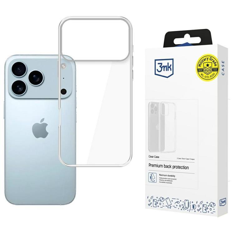 3MK Mobilskal till iPhone 17 Pro Max Clear TPU - Transparent | 2353 | AlltMobil