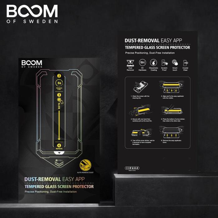 Boom of Sweden - LIVSTIDSGARANTI - BOOM iPhone 14 Plus Härdat Glas Skärmskydd - 2 Pack