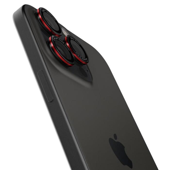 Spigen - [2-Pack] Spigen iPhone 16 Pro Max/16 Pro Linsskydd Härdat glas EZ FIT
