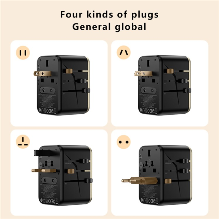 MOMAX - MOMAX GaN Väggladdare 3x USB-C - 2x USB-A 70W PD UA8A Vit