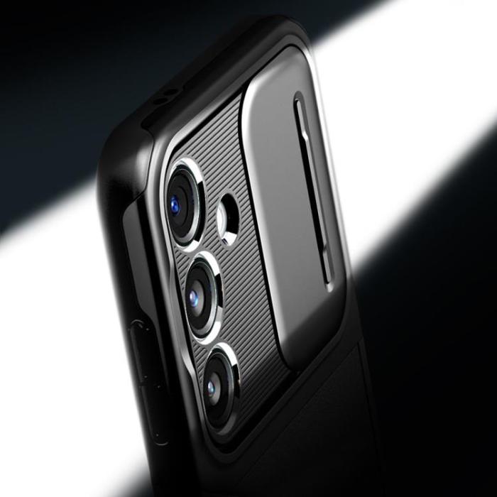 Spigen - Spigen Galaxy S24 FE Mobilskal Optik Armor - Svart