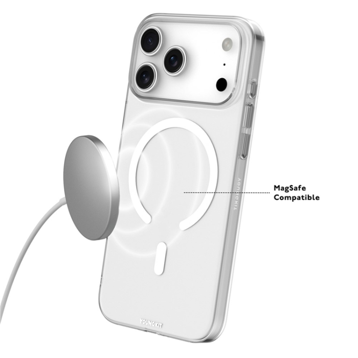 YOUNGKIT - YOUNGKIT iPhone 17 Pro Mobilskal MagSafe PC - Transparent