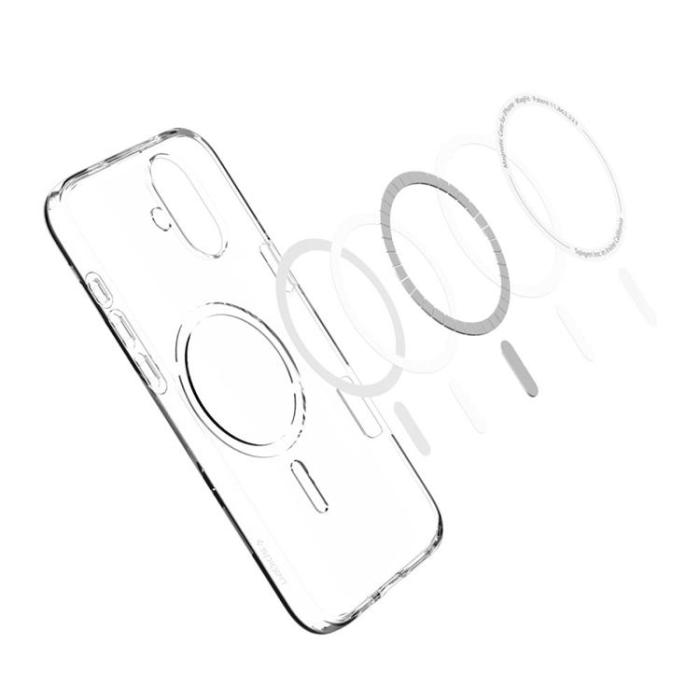 Spigen - Spigen iPhone 16 Mobilskal Magsafe Liquid Crystal - Clear