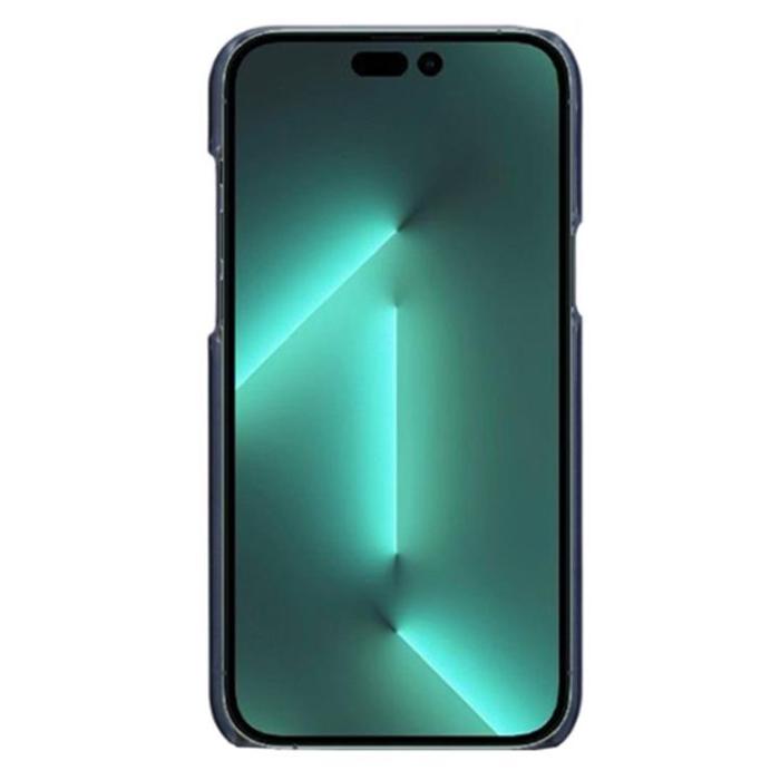 OEM - iPhone 14 Pro Max Skal Korthållare PU Läder - Blå