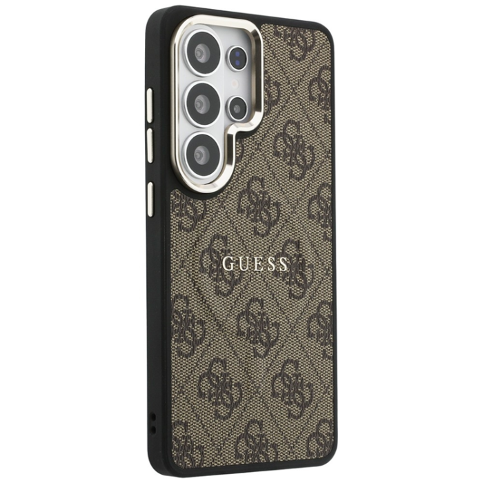Guess - Guess Mobilskal För Galaxy S26 Ultra MagSafe 4G Embossed Ring - Brun