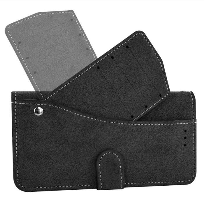 OEM - Samsung Galaxy S26 Plånboksfodral Retro Konstläder - Svart