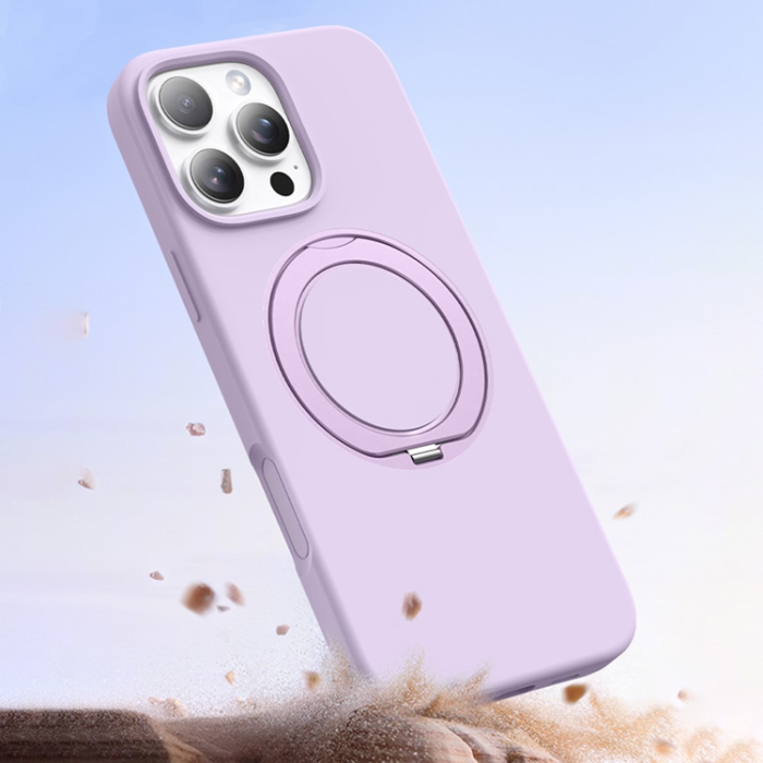 A-One Brand - iPhone 16 Pro Max Mobilskal MagSafe Silikon Roterande