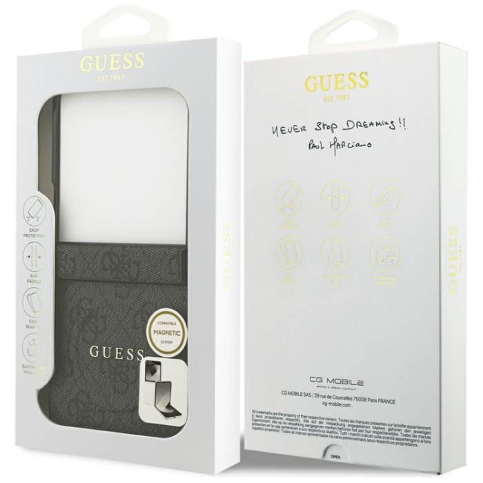 Guess - Guess Mobilskal För Galaxy Z Flip 7 MagSafe 4G Classic - Svart