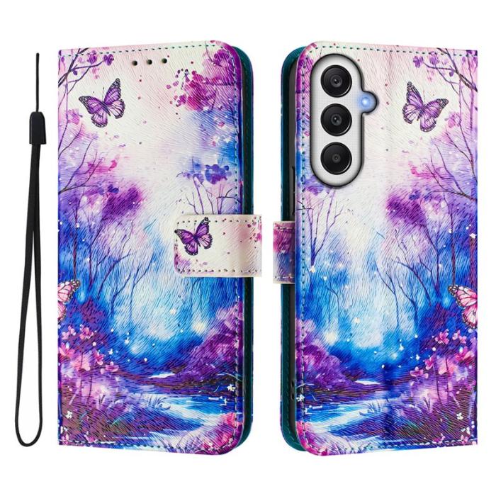 OEM - Dream Valley Samsung Galaxy A35 5G Fodral Mönstertryck - Svart