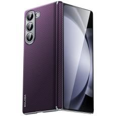 SULADA - SULADA Mobilskal till Galaxy Z Fold5 5G L&auml;der+PC Magnetisk Lila