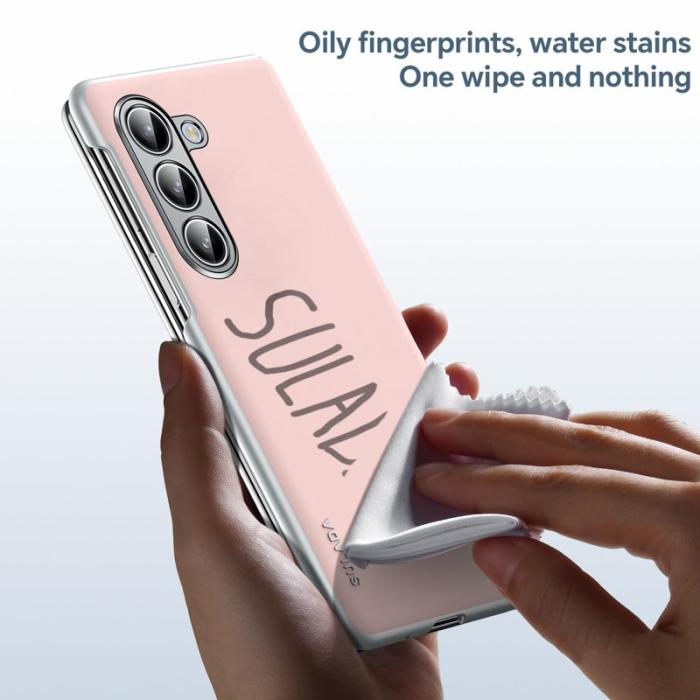 SULADA - SULADA Mobilskal till Galaxy Z Fold5 5G Läder+PC - Rosa
