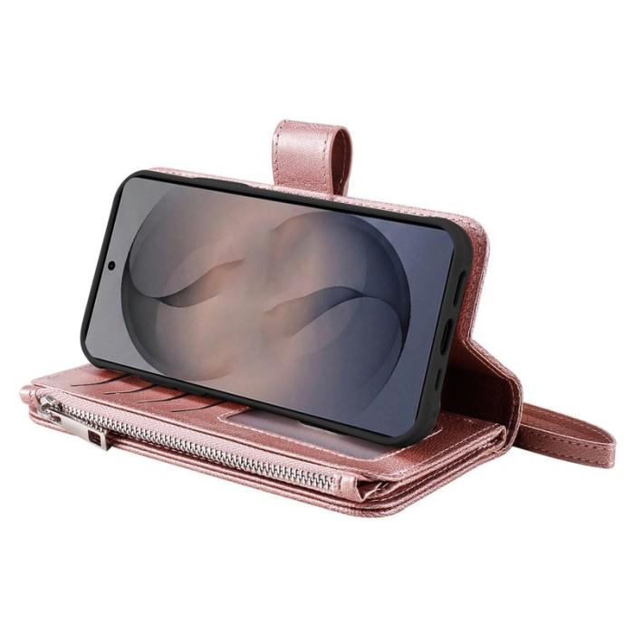 OEM - Plånboksfodral för Samsung Galaxy S26 Magnetiskt Konstläder - Roséguld